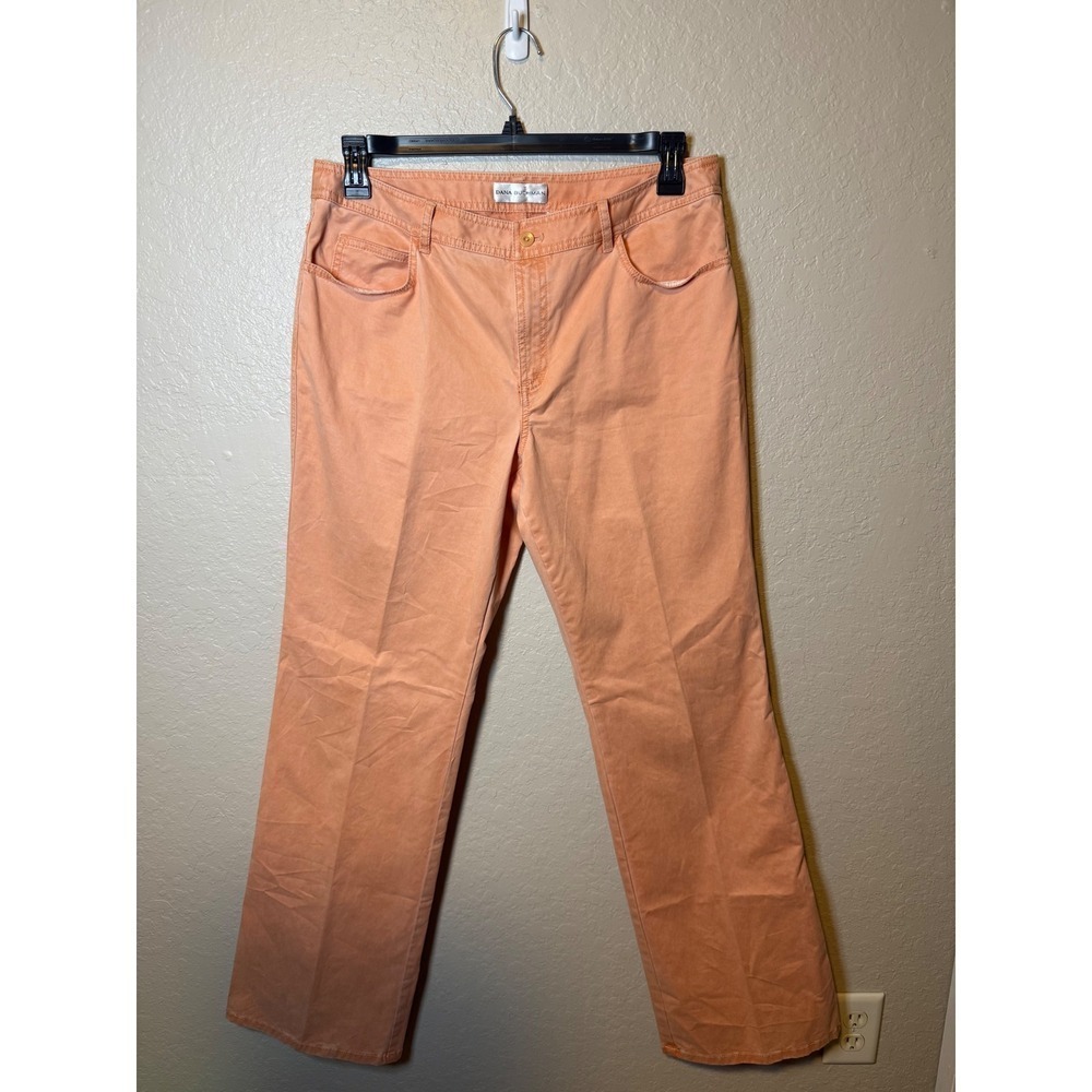Dana Buchman Womens Peach Orange Casual Pants Classic Fit Size 12